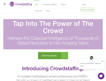 Tablet Screenshot of crowdstaffing.com